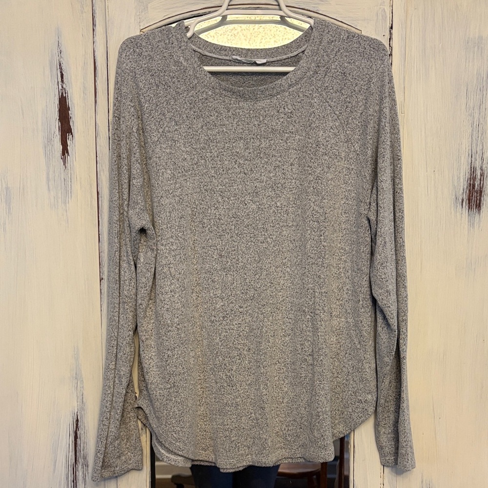 Double Zero Heather Gray Long Sleeve Tee
